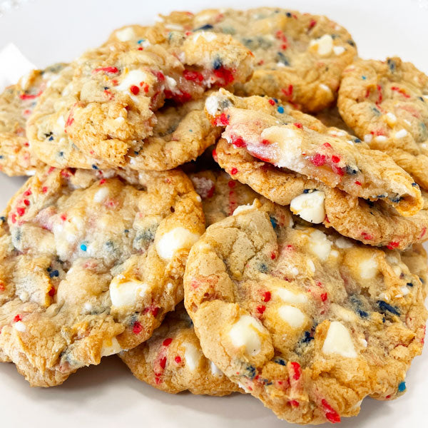 Red White & Blue Birthday Cake Cookies Butter Maid Bakery